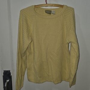 Women's Yellow Liz Claiborne Sweater